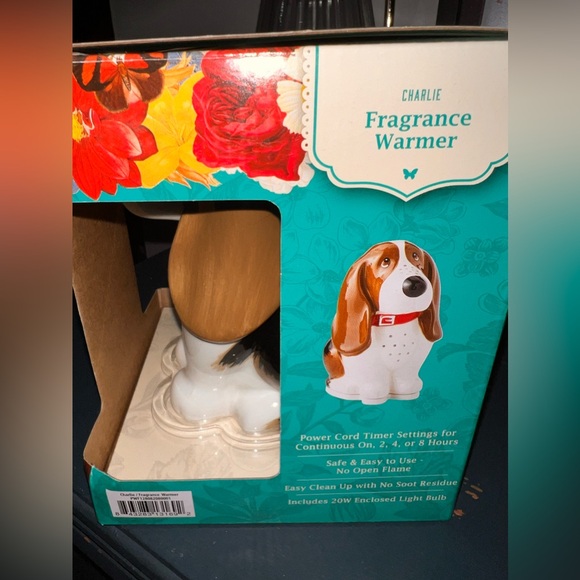 NEW NIB Pioneer Woman Candle Wax Warmer Basset Hound Dog Ceramic Home Decor Gift - Picture 2 of 5